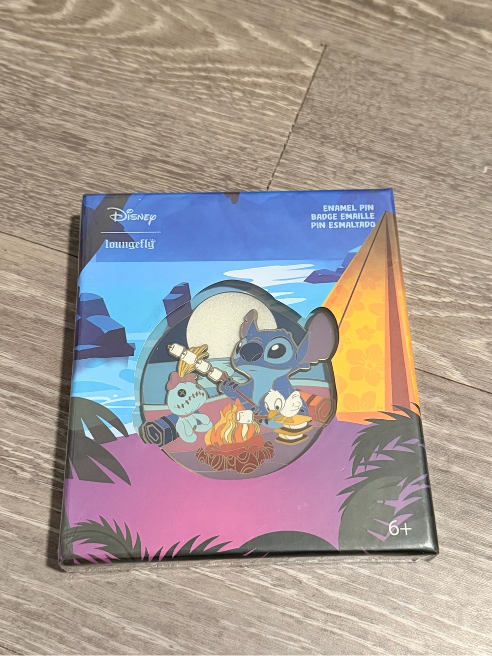 Loungefly Disney Stitch Camping Cuties 3-inch Collector Box Pin